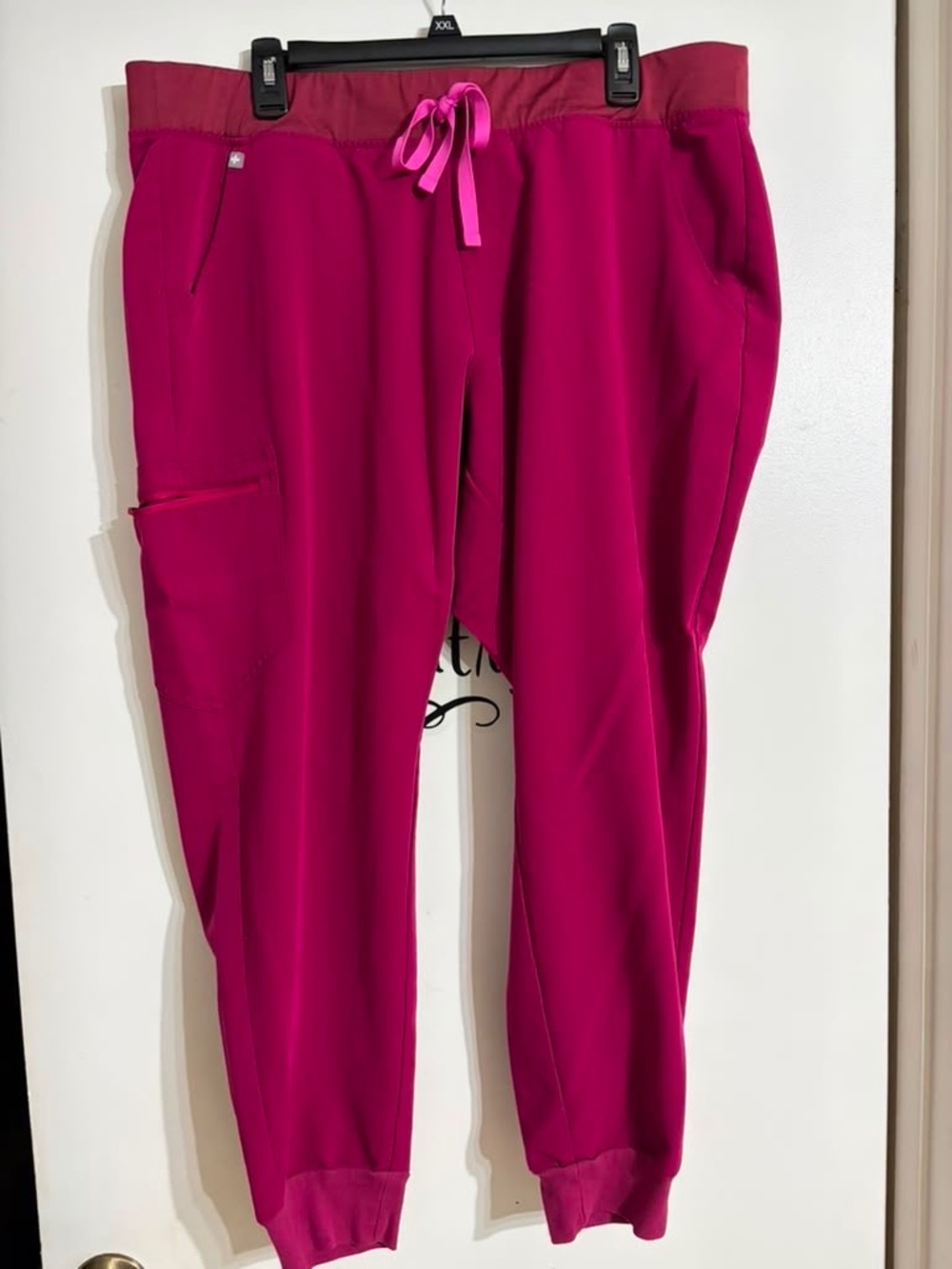 Figs Magenta Drawstring Jogger Pants